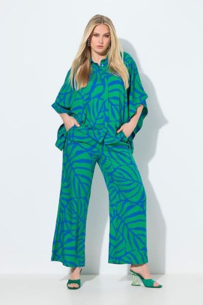 Slika Hlače širokih nogavica elastičnog struka