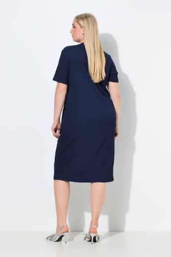 Moda za polnejše Haljina midi kratkih rukava plus velikost, xxl, Ulla Popken in Johann Popken (JP1880)