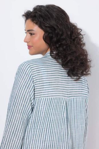 Moda za polnejše Bluza od mješavine lana dužeg kraja plus velikost, xxl, Ulla Popken in Johann Popken (JP1880)