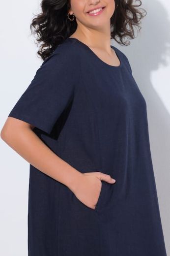 Moda za polnejše Haljina midi kratkih rukava A kroja plus velikost, xxl, Ulla Popken in Johann Popken (JP1880)