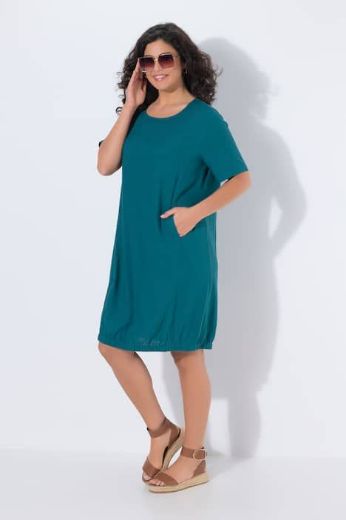 Moda za polnejše Haljina midi kratkih rukava A kroja plus velikost, xxl, Ulla Popken in Johann Popken (JP1880)