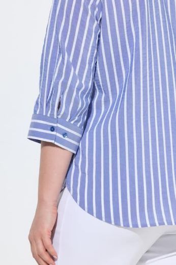 Moda za polnejše Bluza 3/4 rukava A kroja plus velikost, xxl, Ulla Popken in Johann Popken (JP1880)