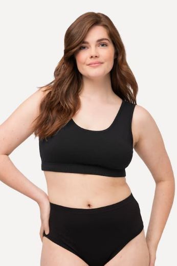 Moda za polnejše Grudnjak bez žica širokih naramenica plus velikost, xxl, Ulla Popken in Johann Popken (JP1880)