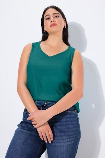 Moda za polnejše Top V ovratnika plus velikost, xxl, Ulla Popken in Johann Popken (JP1880)