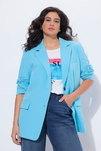 Moda za polnejše Sako klasični s dva gumba plus velikost, xxl, Ulla Popken in Johann Popken (JP1880)