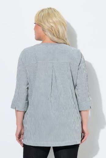 Moda za polnejše Bluza 3/4 rukavi s gumbićima plus velikost, xxl, Ulla Popken in Johann Popken (JP1880)