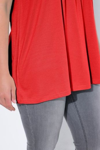 Moda za polnejše Majica s naborima duži model plus velikost, xxl, Ulla Popken in Johann Popken (JP1880)