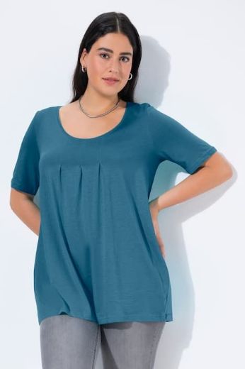 Moda za polnejše Majica s naborima duži model plus velikost, xxl, Ulla Popken in Johann Popken (JP1880)