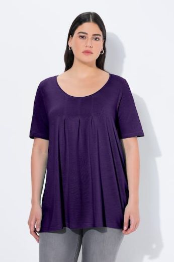 Moda za polnejše Majica s naborima duži model plus velikost, xxl, Ulla Popken in Johann Popken (JP1880)