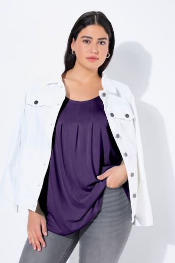 Moda za polnejše Majica s naborima duži model plus velikost, xxl, Ulla Popken in Johann Popken (JP1880)