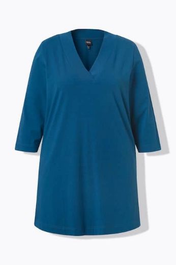 Moda za polnejše Majica duži model V ovratnika plus velikost, xxl, Ulla Popken in Johann Popken (JP1880)