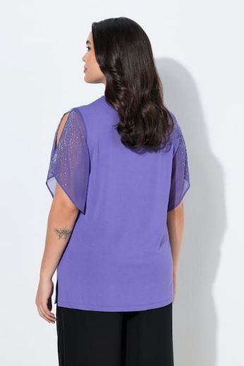 Moda za polnejše Bluza svečana s ukrasima na rukavima plus velikost, xxl, Ulla Popken in Johann Popken (JP1880)