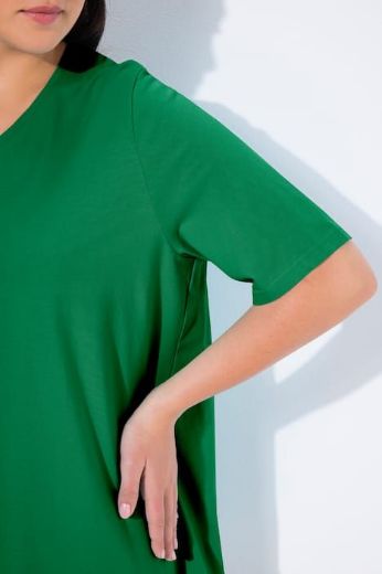 Moda za polnejše Majica V izreza A kroja kratkih rukava plus velikost, xxl, Ulla Popken in Johann Popken (JP1880)