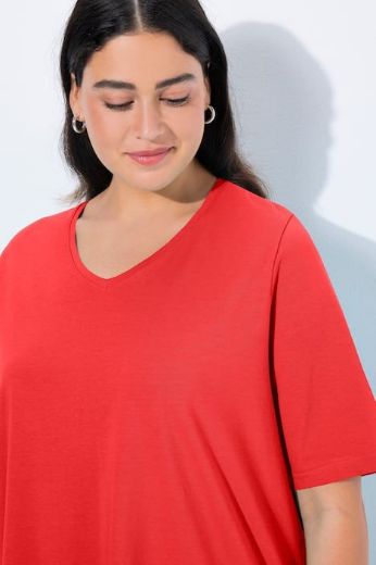 Moda za polnejše Majica V izreza A kroja kratkih rukava plus velikost, xxl, Ulla Popken in Johann Popken (JP1880)