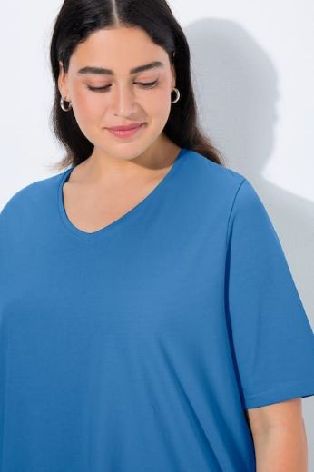 Moda za polnejše Majica V izreza A kroja kratkih rukava plus velikost, xxl, Ulla Popken in Johann Popken (JP1880)