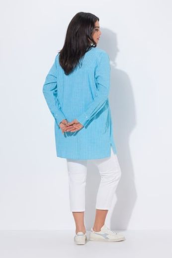 Moda za polnejše Bluza dužeg kroja na pruge plus velikost, xxl, Ulla Popken in Johann Popken (JP1880)