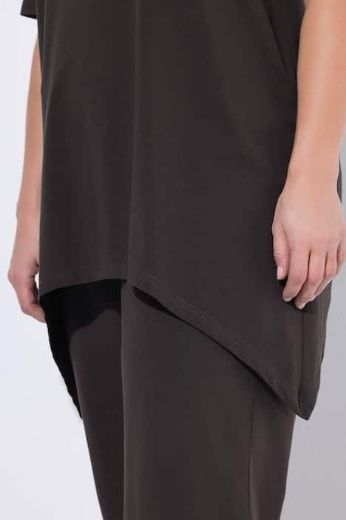 Moda za polnejše Majica kratkih rukava asimetrična s ukrasnim vezom plus velikost, xxl, Ulla Popken in Johann Popken (JP1880)