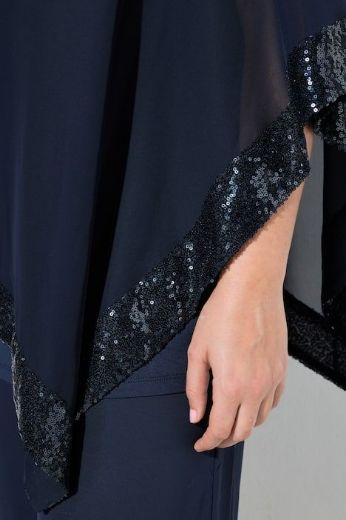 Moda za polnejše Bluza od šifona A kroja plus velikost, xxl, Ulla Popken in Johann Popken (JP1880)