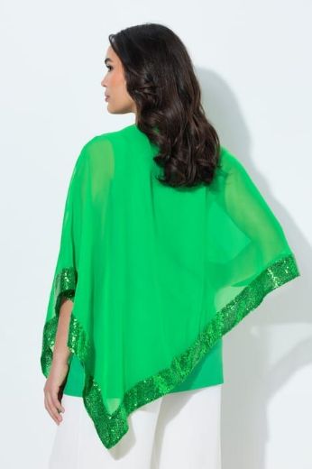 Moda za polnejše Bluza od šifona A kroja plus velikost, xxl, Ulla Popken in Johann Popken (JP1880)