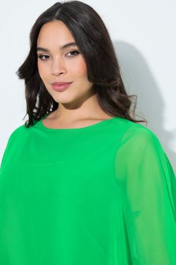 Moda za polnejše Bluza od šifona A kroja plus velikost, xxl, Ulla Popken in Johann Popken (JP1880)