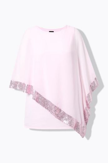 Moda za polnejše Bluza od šifona A kroja plus velikost, xxl, Ulla Popken in Johann Popken (JP1880)