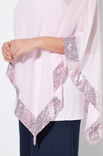 Moda za polnejše Bluza od šifona A kroja plus velikost, xxl, Ulla Popken in Johann Popken (JP1880)