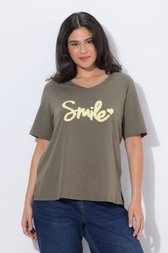 Moda za polnejše Majica kratkih rukava V ovratnika plus velikost, xxl, Ulla Popken in Johann Popken (JP1880)