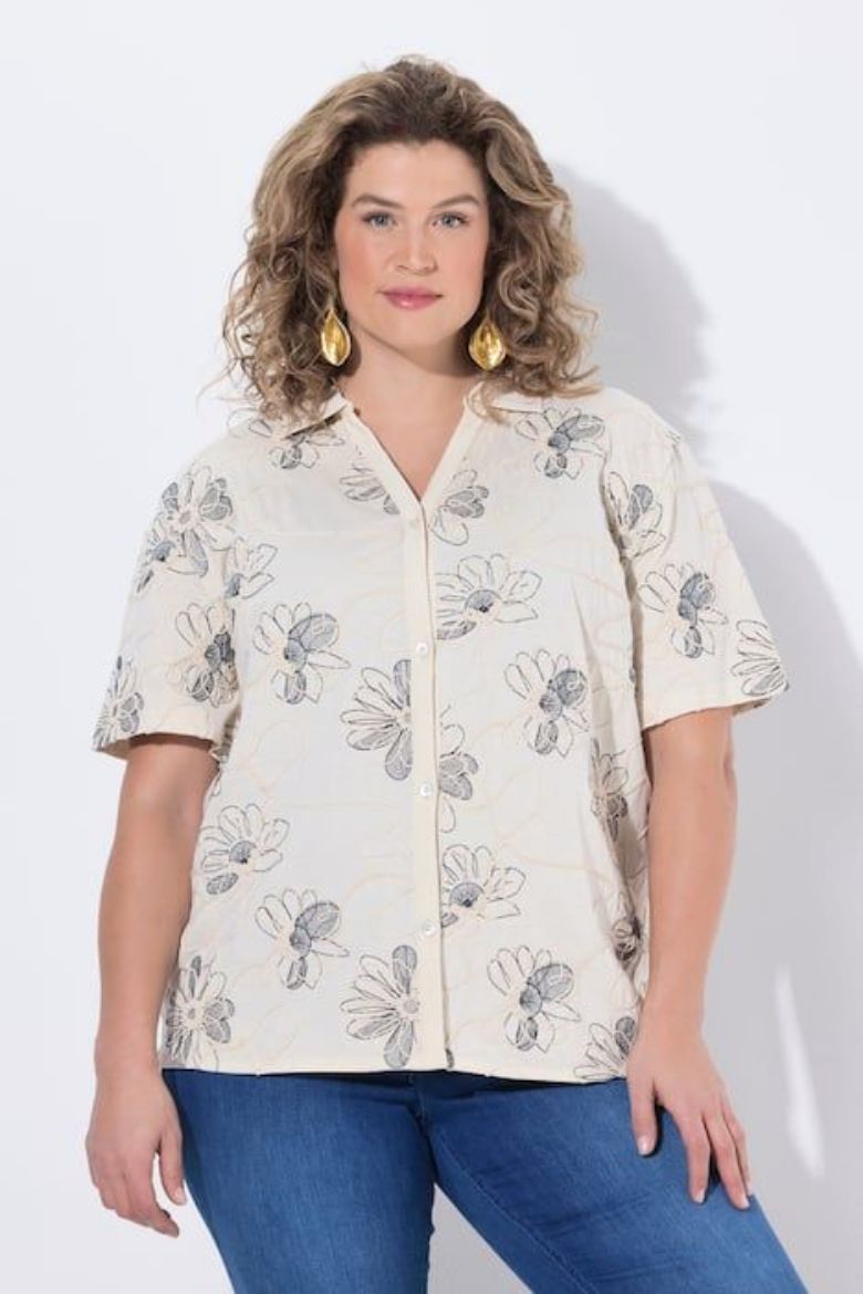 Moda za polnejše Košulja kratkih rukava plus velikost, xxl, Ulla Popken in Johann Popken (JP1880)