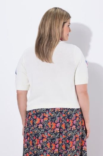 Moda za polnejše Kardigan kratkih rukava V izreza plus velikost, xxl, Ulla Popken in Johann Popken (JP1880)