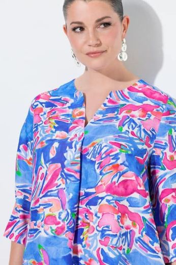 Moda za polnejše Bluza rukavi 3/4 A kroja plus velikost, xxl, Ulla Popken in Johann Popken (JP1880)