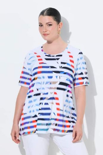 Moda za polnejše Majica kratkih rukava pamučna plus velikost, xxl, Ulla Popken in Johann Popken (JP1880)