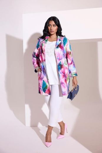 Moda za polnejše Sako 3/4 rukavi A kroja plus velikost, xxl, Ulla Popken in Johann Popken (JP1880)