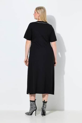 Moda za polnejše Haljina maxi kratkih rukava A kroja plus velikost, xxl, Ulla Popken in Johann Popken (JP1880)