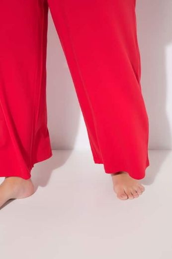 Moda za polnejše Hlače Marlene širok kroj črne 50+ plus velikost, xxl, Ulla Popken in Johann Popken (JP1880)