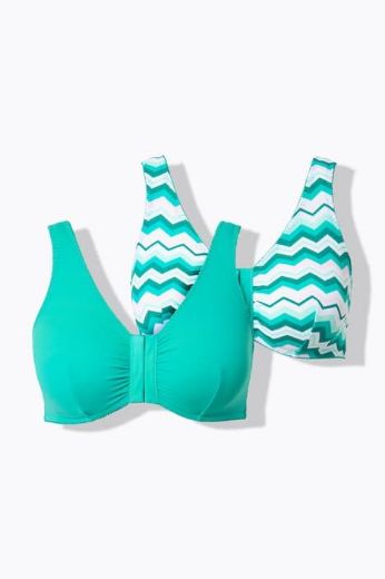 Moda za polnejše Grudnjak dva komada s prednjim kopčanjem plus velikost, xxl, Ulla Popken in Johann Popken (JP1880)