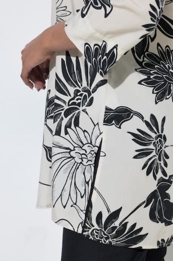 Moda za polnejše Bluza elegantna 3/4 rukava dužeg A kroja plus velikost, xxl, Ulla Popken in Johann Popken (JP1880)