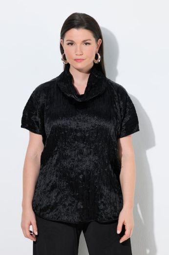 Moda za polnejše Bluza kratkih rukava s ovratnikom plus velikost, xxl, Ulla Popken in Johann Popken (JP1880)