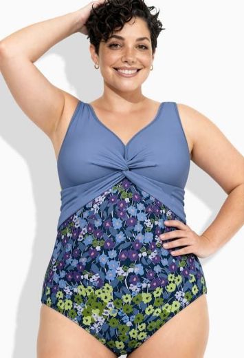 Moda za polnejše Kupaći kostim jednodijelni mekanih košarica plus velikost, xxl, Ulla Popken in Johann Popken (JP1880)