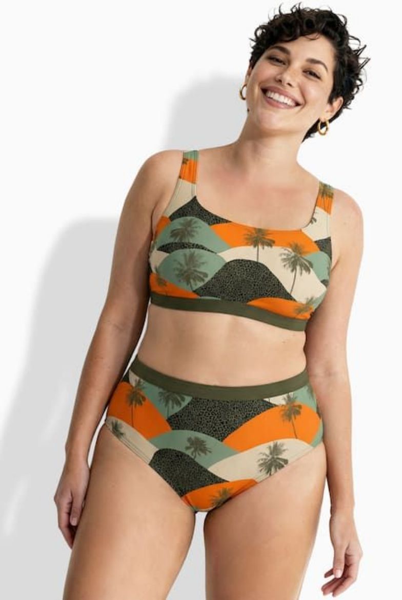 Moda za polnejše Kupaći kostim dvodijelni mekanih košarica plus velikost, xxl, Ulla Popken in Johann Popken (JP1880)