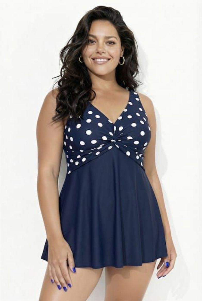 Moda za polnejše Kupaća haljina mekanih košarica plus velikost, xxl, Ulla Popken in Johann Popken (JP1880)