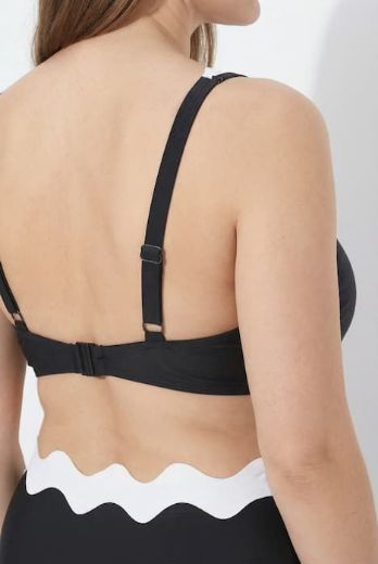 Moda za polnejše Kupaći kostim dvodijelni  mekanih košarica ukrasnih rubovi plus velikost, xxl, Ulla Popken in Johann Popken (JP1880)