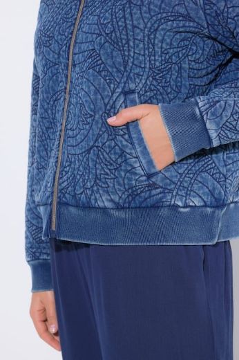 Moda za polnejše Bluza dugi rukavi s patentnim zatvaračem plus velikost, xxl, Ulla Popken in Johann Popken (JP1880)