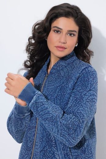 Moda za polnejše Bluza dugi rukavi s patentnim zatvaračem plus velikost, xxl, Ulla Popken in Johann Popken (JP1880)