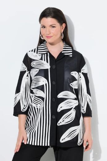 Moda za polnejše Bluza 3/4 rukava sa kragnom plus velikost, xxl, Ulla Popken in Johann Popken (JP1880)