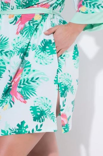 Moda za polnejše Ogrtač na vezanje rukavi 3/4 plus velikost, xxl, Ulla Popken in Johann Popken (JP1880)