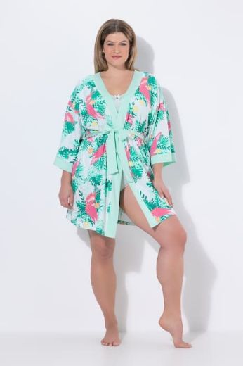Moda za polnejše Ogrtač na vezanje rukavi 3/4 plus velikost, xxl, Ulla Popken in Johann Popken (JP1880)