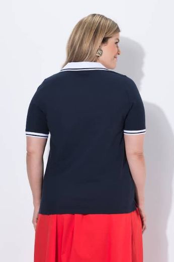 Moda za polnejše Majica polo kratkih rukava plus velikost, xxl, Ulla Popken in Johann Popken (JP1880)