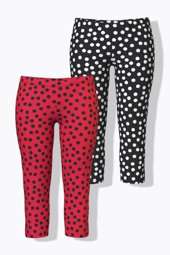 Moda za polnejše Hlače capri 2 u paketu plus velikost, xxl, Ulla Popken in Johann Popken (JP1880)