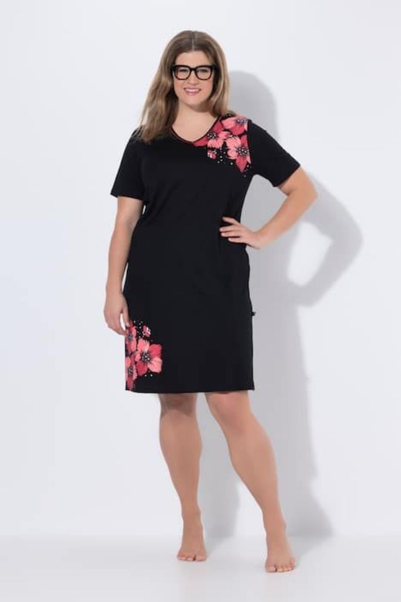 Moda za polnejše Spavaćica kratkih rukava 2 u paketu plus velikost, xxl, Ulla Popken in Johann Popken (JP1880)