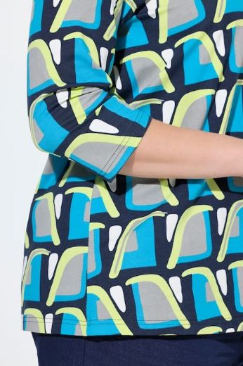 Moda za polnejše Majica 3/4 rukava s izrezom plus velikost, xxl, Ulla Popken in Johann Popken (JP1880)
